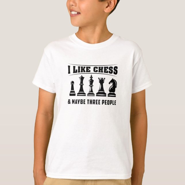 Camiseta Ajedrez - Me Gusta El Ajedrez (Anverso)