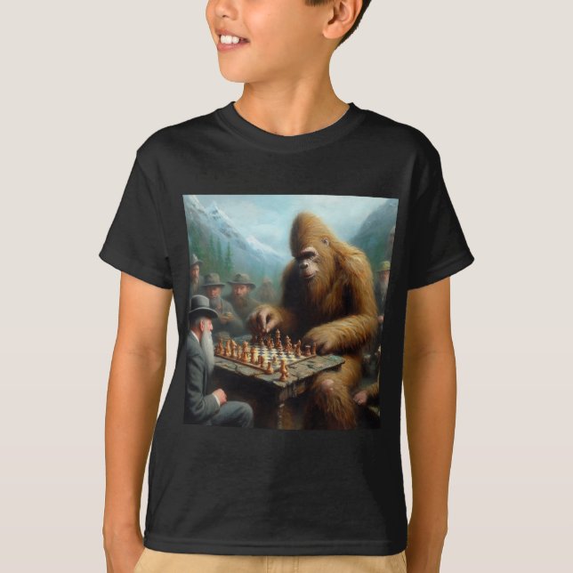 Camiseta Ajedrez para jugar a pie grande (Anverso)