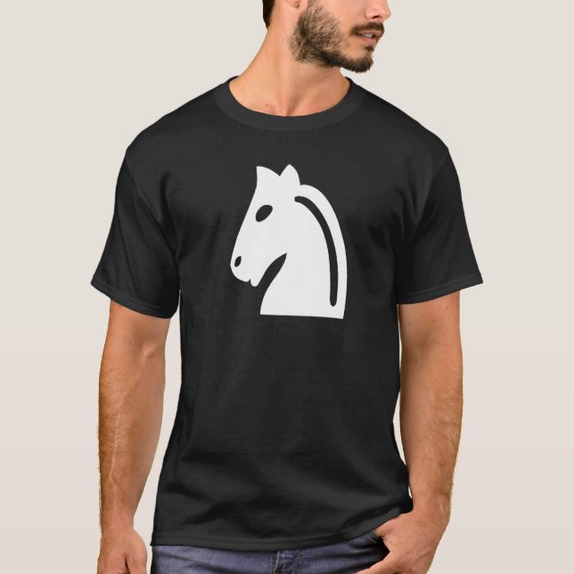 Camiseta Ajedrez Piezas de Ajedrez Blanco Ajedrez Knight Aj (Anverso)