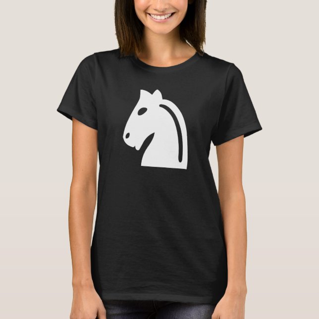 Camiseta Ajedrez Piezas de Ajedrez Blanco Ajedrez Knight Aj (Anverso)