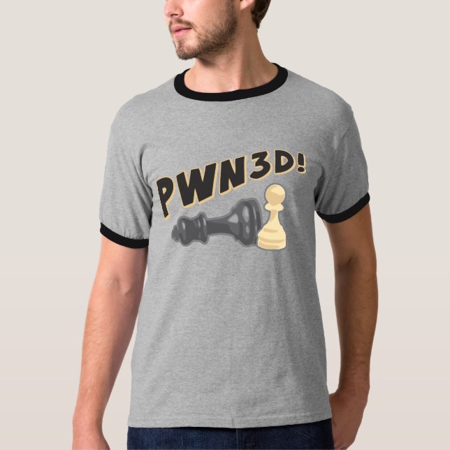Camiseta Ajedrez pwn3d (Anverso)