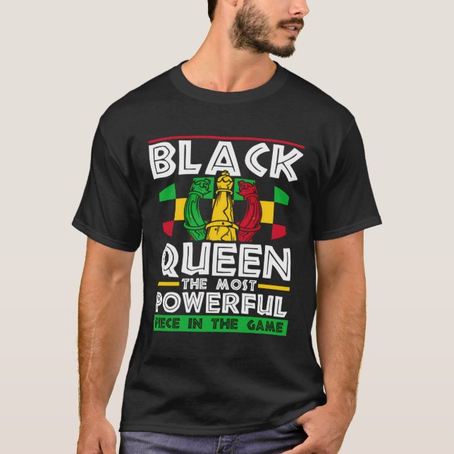 Camiseta Ajedrez Reina más poderoso jaque mate de ajedrez (Anverso)