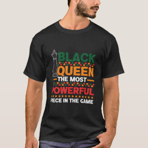 Camiseta Ajedrez Reina más poderoso jaque mate de ajedrez