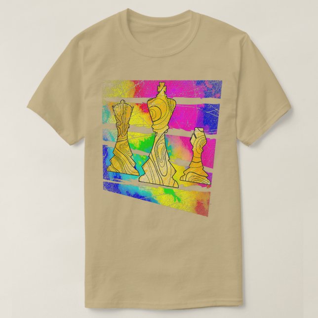 Camiseta Ajedrez retro (Diseño del anverso)