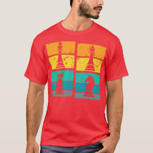 Camiseta Ajedrez Retro Sunset