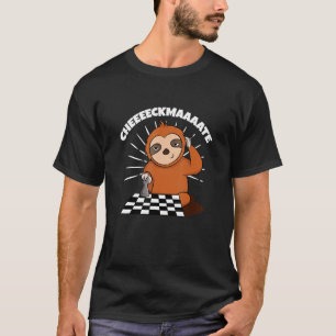 Camiseta Ajedrez Sloth Slow Ceckmate En Un Divertido Juego 