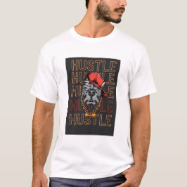 Camiseta Ajetreo de Perro Loco de Sombrero Rojo