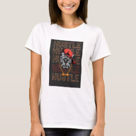 Camiseta Ajetreo de Perro Loco de Sombrero Rojo