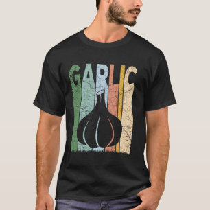 Camiseta Ajo Ajo Antiguo Agricultor Retro Verduras Granja