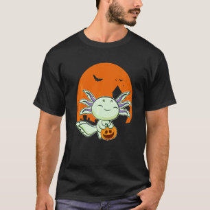 Camiseta Ajolote Ambystoma Mexicanum Calabaza Halloween Pas