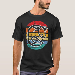 Camiseta Ajolote Atardecer Vintage Retro Anfibio Salamandra