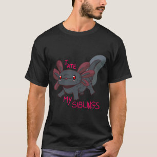 Camiseta ajolote bebé negro