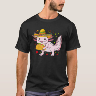 Camiseta Ajolote comiendo tacos  Comida mexicana  Tacos
