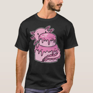 Camiseta Ajolote Con Tarta De Cumpleaños