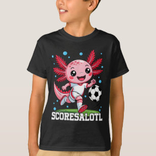 Camiseta Ajolote de fútbol lindo y divertido Scoresalotl Xo