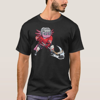 Camiseta Ajolote de Hockey sobre Hielo Deportista Lindo Ama