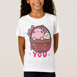 Camiseta Ajolote de Pascua en Cesta – Divertida Búsqueda de