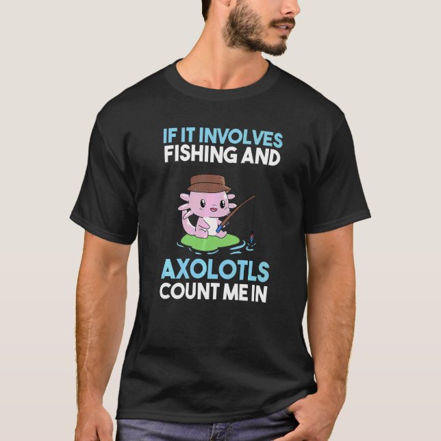 Camiseta Ajolote de pesca (Anverso)