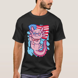 Camiseta Ajolote Día de la Independencia de EE. UU. 4 de ju