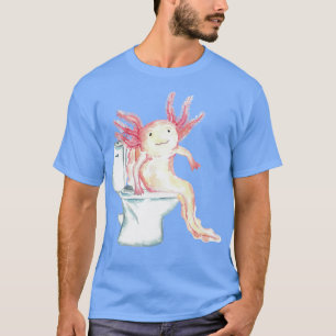Camiseta Ajolote en la pintura de dinosaurio de baño