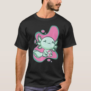 Camiseta Ajolote Fresa Leche Arte Ambystoma Mexicanum Wa