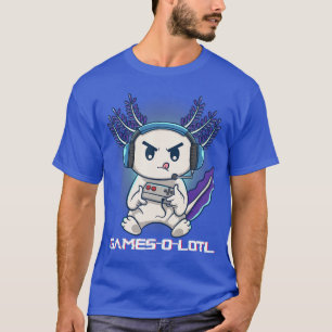Camiseta Ajolote jugando juegos de video de consola Gamesol