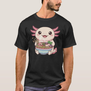Camiseta Ajolote Kawaii con Tazón de Ramen