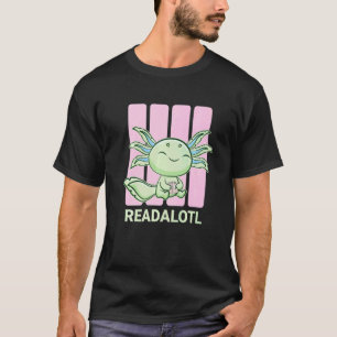 Camiseta Ajolote Leer Libro Ambystoma Mexicanum Camina Mexi
