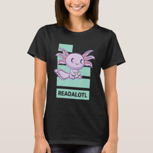 Camiseta Ajolote Leer Libro Ambystoma Mexicanum Camina Mexi