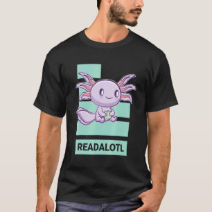 Camiseta Ajolote Leer Libro Ambystoma Mexicanum Paseo Mexic