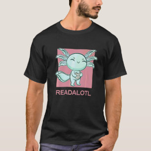 Camiseta Ajolote Leer Libro Ambystoma Mexicanum Paseo Mexic