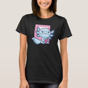 Camiseta Ajolote Leer Libro Ambystoma Mexicanum Paseo Mexic