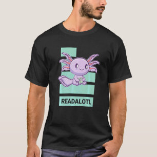 Camiseta Ajolote Leer Libro Ambystoma Mexicanum Paseo Mexic