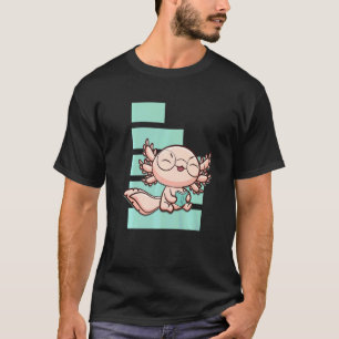 Camiseta Ajolote Leer Libro Ambystoma Mexicanum Perla Camin