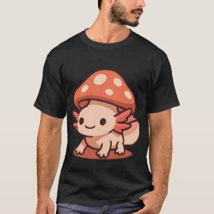Camiseta Ajolote lindo con sombrero de hongo