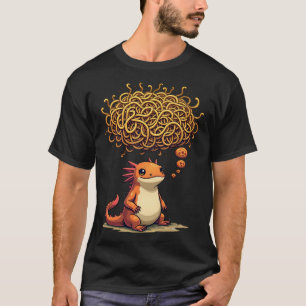 Camiseta Ajolote Pensativo Pegatina Humor Introvertido Lind