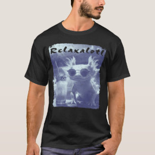 Camiseta Ajolote Relaxalotl Acongojado Azul