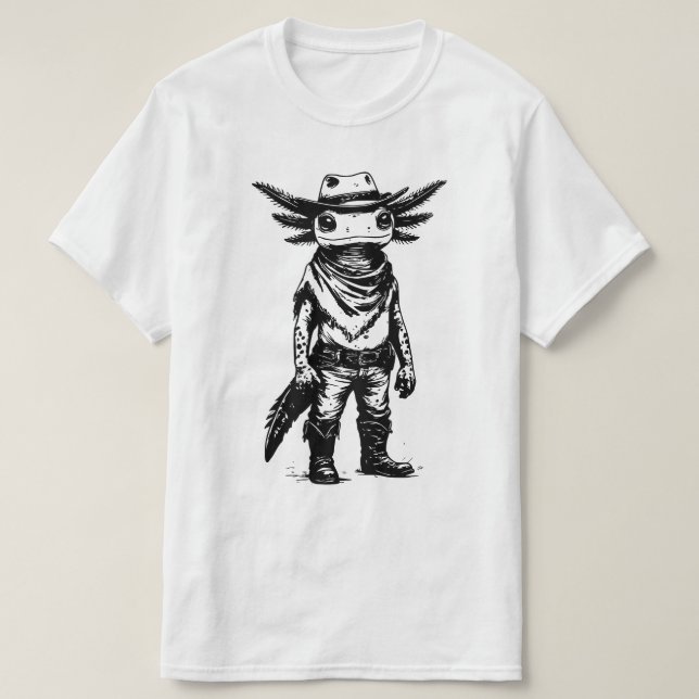 Camiseta ajolote vaquero (Diseño del anverso)