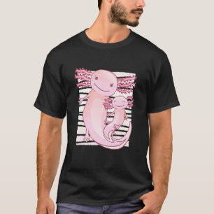 Camiseta Ajolotes Divertidos y Lindos Caminando Amante de l
