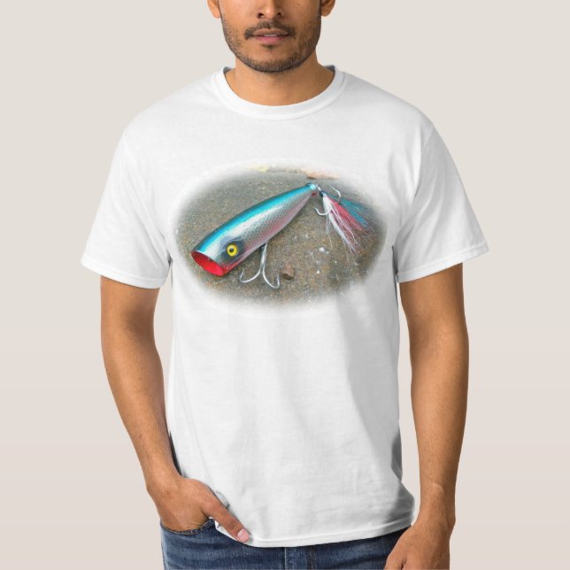 Camiseta AJS Saltwater Lure Popper Blue Dragon (Anverso)