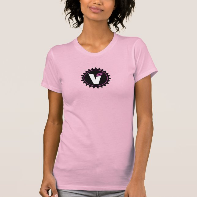 Camiseta ajustada a la piel de las mujeres Bella+C (Anverso)