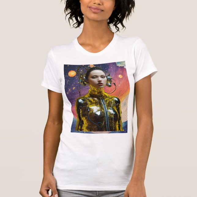 Camiseta ajustada a la piel de las mujeres Bella+C (Anverso)