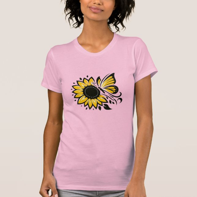 Camiseta ajustada a la piel de las mujeres Bella+C (Anverso)