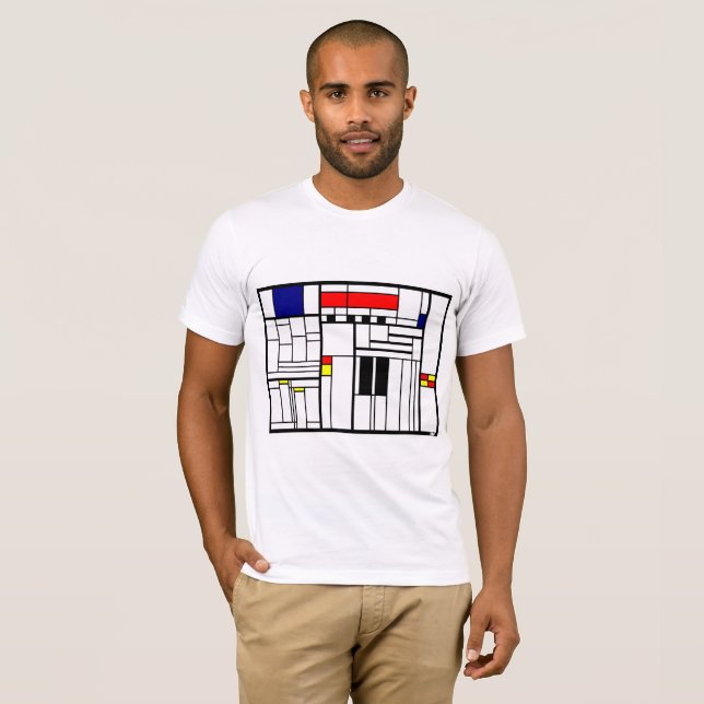 Camiseta ajustada calles del pueblo (Anverso completo)