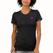 Camiseta ajustada de mujer con corazón