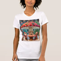 Camiseta ajustada para las mujeres: diseño de hong