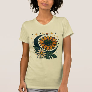 Camiseta ajustada para mujer Celestial Flower