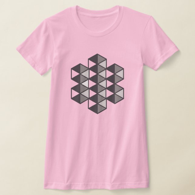 Camiseta ajustada para mujer Joined Triangles (Distribución)