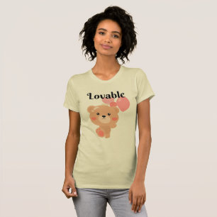 Camiseta ajustada para mujeres adorables