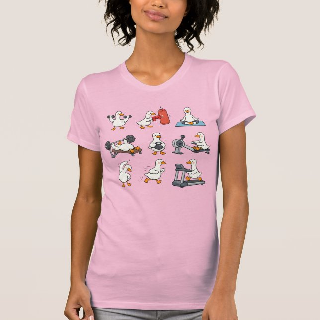 Camiseta Ajustar ganso – Colección de ejercicios para todo  (Anverso)